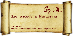 Szerencsés Marianna névjegykártya